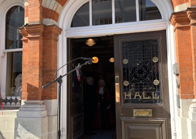 The Proclamation for Lewes was made outside Lewes Town Hall