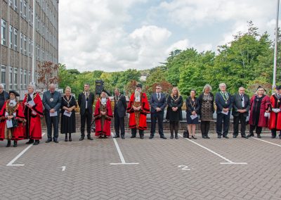 Dignitaries at the Proclamation at County Hall